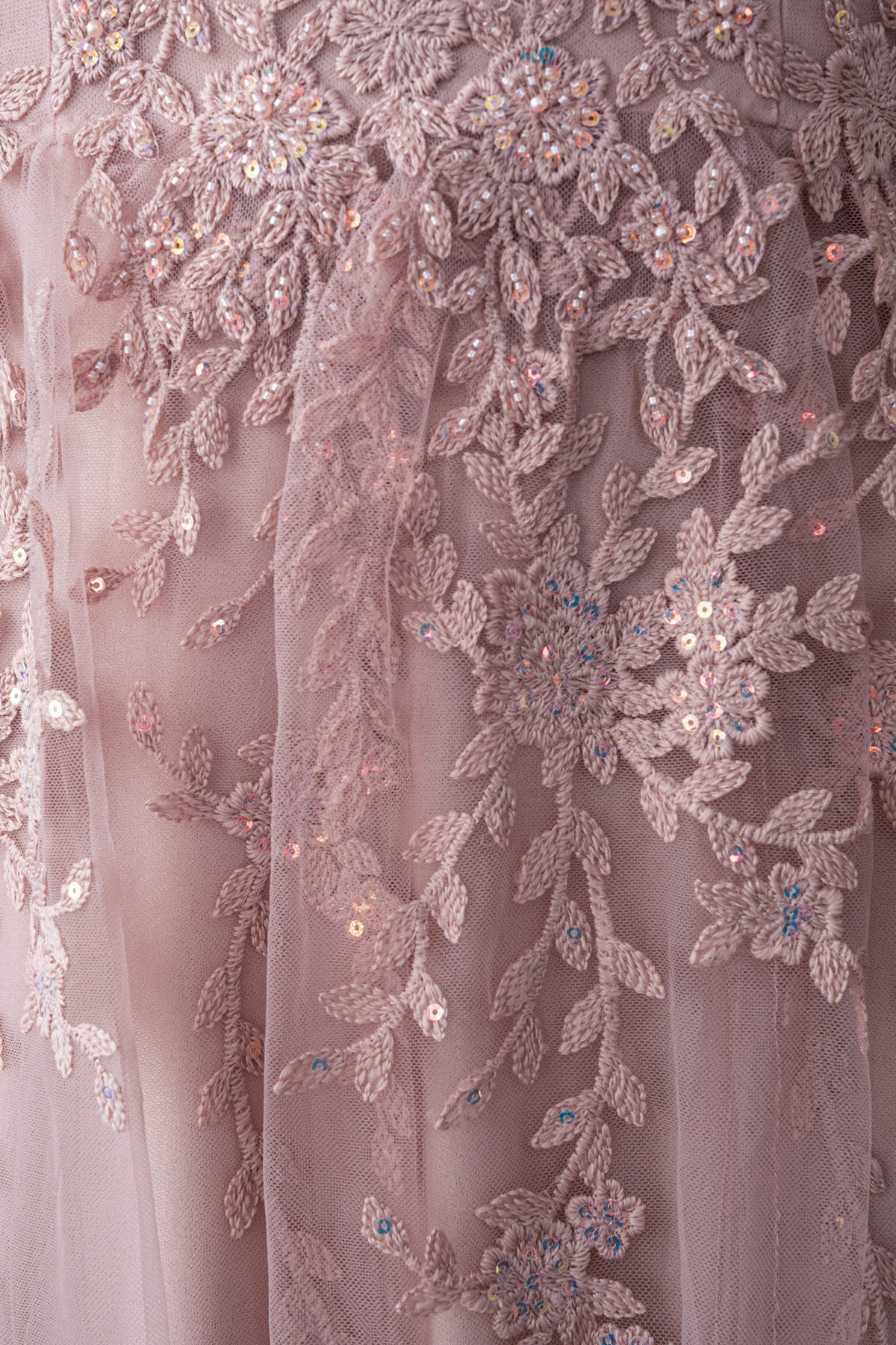 Embroidered Lace Overlay Dress M21974